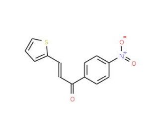 1-(4-Nitrophenyl)-3-(2-thienyl)-2-propen-1-one (CAS 6028-92-8) - chemical structure image