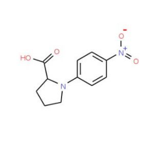 1-(4-Nitrophenyl)pyrrolidine-2-carboxylic acid - chemical structure image