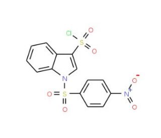 1-(4-Nitrophenylsulfonyl)indole-3-sulfonylchloride - chemical structure image