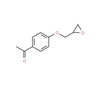 1-[4-(oxiran-2-ylmethoxy)phenyl]ethanone - chemical structure image
