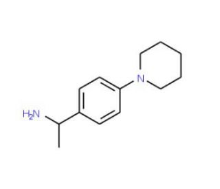 1-(4-Piperidin-1-yl-phenyl)-ethylamine (CAS 869943-44-2) - chemical structure image