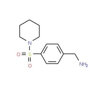 1-[4-(piperidin-1-ylsulfonyl)phenyl]methanamine - chemical structure image
