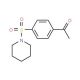 1-[4-(Piperidine-1-sulfonyl)-phenyl]-ethanone (CAS 58722-34-2) - chemical structure image