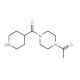 1-[4-(Piperidine-4-carbonyl)-piperazin-1-yl]-ethanone - chemical structure image
