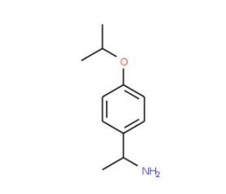 1-[4-(propan-2-yloxy)phenyl]ethan-1-amine - chemical structure image