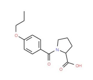 1-(4-Propoxybenzoyl)-pyrrolidine-2-carboxylicacid - chemical structure image