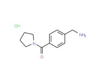 1-[4-(Pyrrolidin-1-ylcarbonyl)phenyl]methanaminehydrochloride - chemical structure image