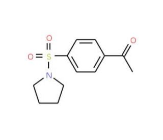 1-[4-(pyrrolidin-1-ylsulfonyl)phenyl]ethanone (CAS 58722-33-1) - chemical structure image