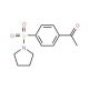 1-[4-(pyrrolidin-1-ylsulfonyl)phenyl]ethanone (CAS 58722-33-1) - chemical structure image