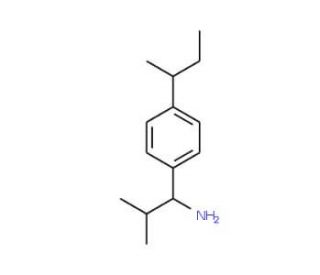 1-(4-sec-butylphenyl)-2-methylpropan-1-amine - chemical structure image