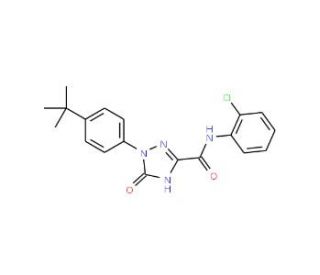 1-(4-tert-Butylphenyl)-2,5-dihydro-5-oxo-1H-1,2,4-triazole-3-carboxylic acid (2-chlorophenyl)amide - chemical structure image