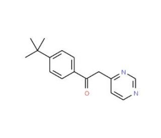 1-(4-tert-Butylphenyl)-2-pyrimidin-4-ylethanone (CAS 849021-29-0) - chemical structure image