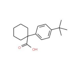 1-(4-tert-butylphenyl)cyclohexanecarboxylic acid - chemical structure image