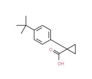 1-(4-tert-butylphenyl)cyclopropanecarboxylic acid - chemical structure image