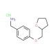 1-[4-(tetrahydrofuran-2-ylmethoxy)phenyl]methanamine hydrochloride - chemical structure image