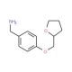 1-[4-(tetrahydrofuran-2-ylmethoxy)phenyl]methanamine - chemical structure image