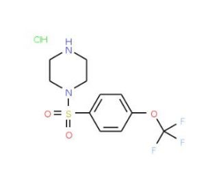 1-{[4-(trifluoromethoxy)benzene]sulfonyl}piperazine hydrochloride - chemical structure image
