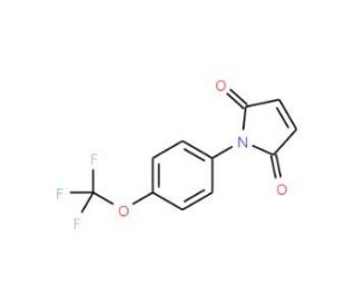 1-[4-(Trifluoromethoxy)phenyl]-1H-pyrrole-2,5-dione (CAS 68255-58-3) - chemical structure image