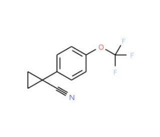 1-(4-(trifluoromethoxy)phenyl)cyclopropanecarbonitrile (CAS 173859-39-7) - chemical structure image