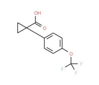 1-(4-(trifluoromethoxy)phenyl)cyclopropanecarboxylic acid (CAS 936727-93-4) - chemical structure image