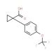 1-(4-(trifluoromethoxy)phenyl)cyclopropanecarboxylic acid (CAS 936727-93-4) - chemical structure image