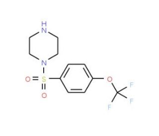 1-{[4-(trifluoromethoxy)phenyl]sulfonyl}piperazine - chemical structure image