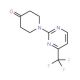 1-[4-(Trifluoromethyl)-2-pyrimidinyl]tetrahydro-4(1H)-pyridinone - chemical structure image