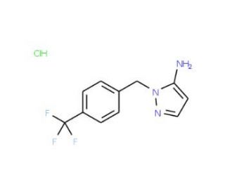 1-[4-(trifluoromethyl)benzyl]-1H-pyrazol-5-amine hydrochloride - chemical structure image