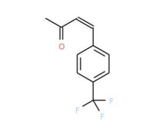 1-[4-(Trifluoromethyl)phenyl]but-1-en-3-one (CAS 80992-93-4) - chemical structure image