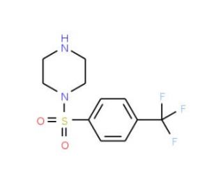 1-{[4-(trifluoromethyl)phenyl]sulfonyl}piperazine - chemical structure image