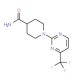 1-[4-(Trifluoromethyl)pyrimidin-2-yl]piperidine-4-carboxamide (CAS 465514-29-8) - chemical structure image