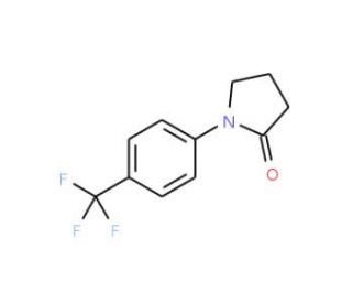 1-(4-Trifluoromethylphenyl)-2-pyrrolidinone (CAS 73081-88-6) - chemical structure image