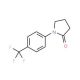 1-(4-Trifluoromethylphenyl)-2-pyrrolidinone (CAS 73081-88-6) - chemical structure image