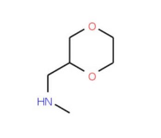 [1,4]Dioxan-2-ylmethylmethylamine (CAS 264254-04-8) - chemical structure image