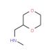 [1,4]Dioxan-2-ylmethylmethylamine (CAS 264254-04-8) - chemical structure image