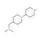 (1,4′-Bipiperidin-4-ylmethyl)dimethylamine (CAS 883516-04-9) - chemical structure image