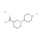 1,4′-Bipiperidine-3-carboxylic acid dihydrochloride - chemical structure image