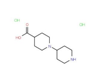 1,4&prime;-Bipiperidine-4-carboxylic acid dihydrochloride - chemical structure image