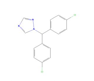 1,4&prime;-Dihlorobenzhydryl-1,2,4-triazole (CAS 102994-04-7) - chemical structure image