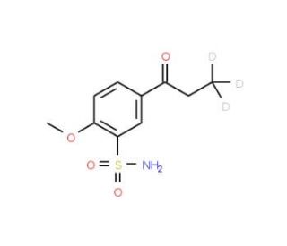 1-(4′-Methoxy-3′-sulfonamidophenyl)-1-propanone-methyl-d3 (CAS 1189482-14-1) - chemical structure image