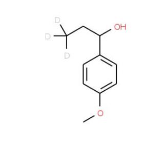 1-(4&prime;-Methoxyphenyl)proanol-methyl-d3 - chemical structure image