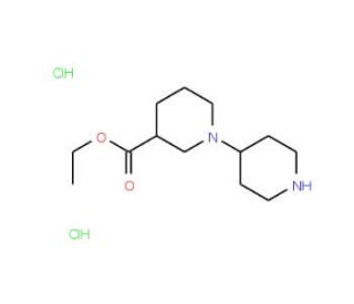 [1,4&prime;]Bipiperidinyl-3-carboxylic acid ethyl esterdihydrochloride - chemical structure image