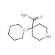 [1,4′]Bipiperidinyl-4′-carboxylic acid amide (CAS 39633-82-4) - chemical structure image