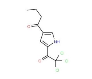 1-[5-(2,2,2-Trichloroacetyl)-1H-pyrrol-3-yl]-1-butanone (CAS 111468-91-8) - chemical structure image