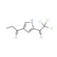 1-[5-(2,2,2-Trichloroacetyl)-1H-pyrrol-3-yl]-1-propanone (CAS 111468-90-7) - chemical structure image