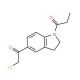 1-[5-(2-chloroacetyl)-2,3-dihydro-1H-indol-1-yl]propan-1-one - chemical structure image