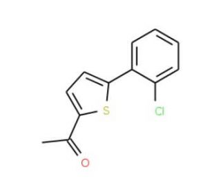 1-[5-(2-chlorophenyl)thien-2-yl]ethanone - chemical structure image