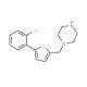 1-{[5-(2-chlorophenyl)thien-2-yl]methyl}piperazine - chemical structure image