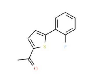 1-[5-(2-fluorophenyl)thien-2-yl]ethanone - chemical structure image