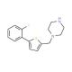 1-{[5-(2-fluorophenyl)thien-2-yl]methyl}piperazine - chemical structure image